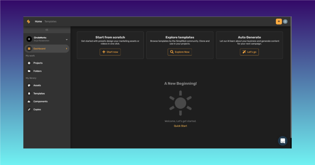 simplified dashboard simplified dashboard