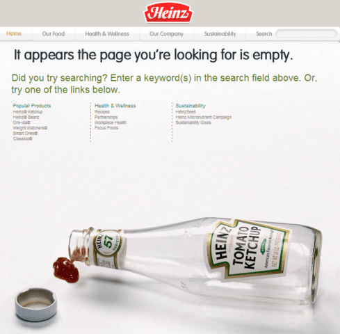 Heinz 404 page