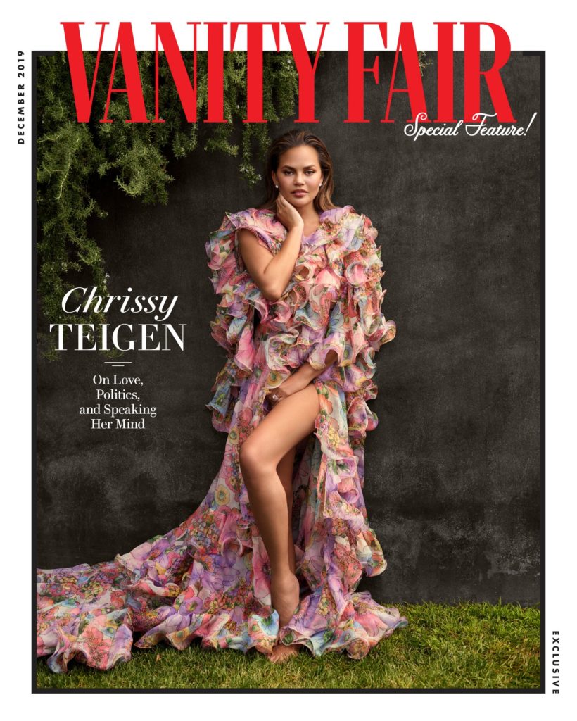 Chrissy Teigen on the cover of Vanity Fair