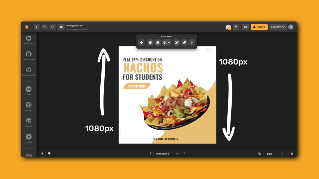 IG ad dimensions