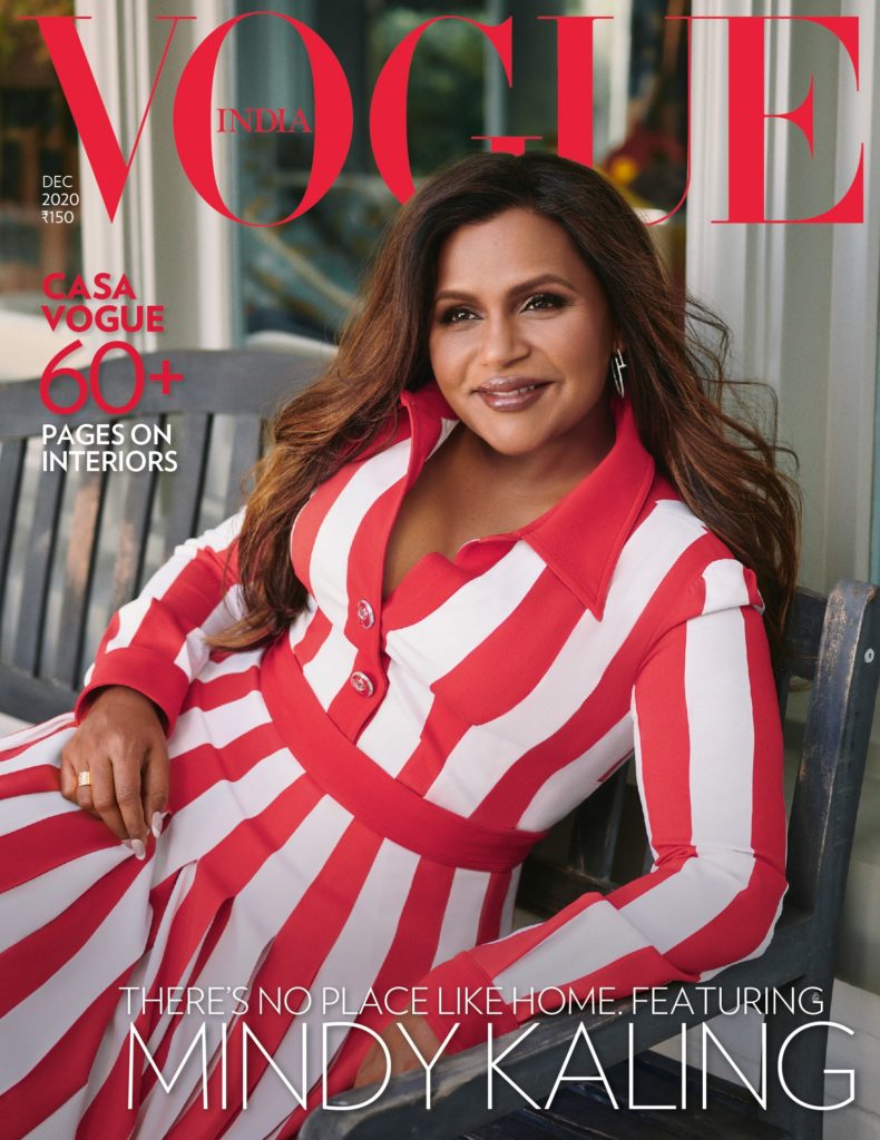 Mindy Kaling on the cover of Vogue magazine