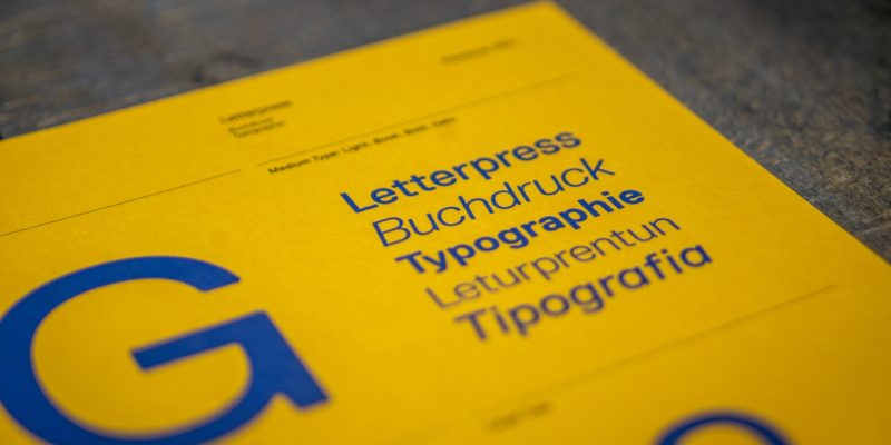 Typeface book cover