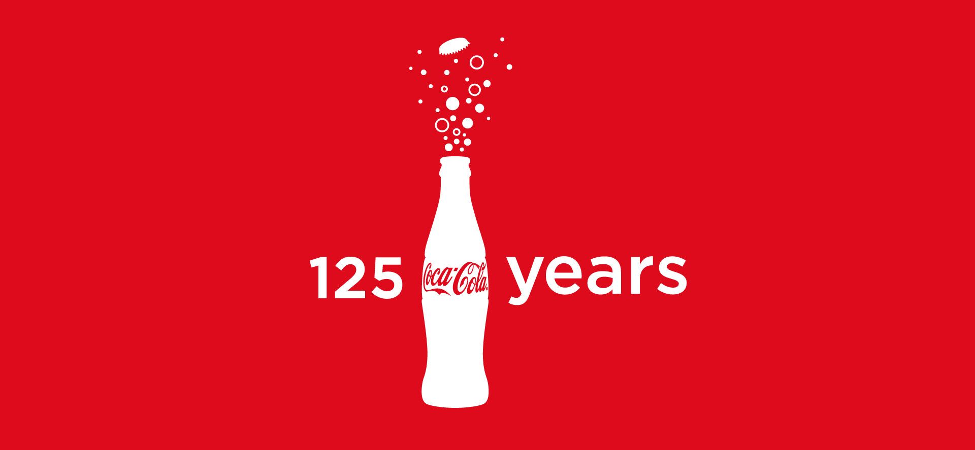 125 years of Coca Cola logo