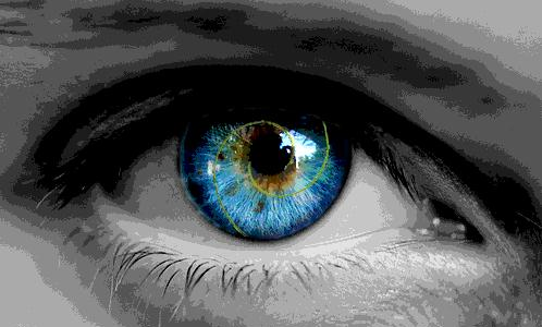 Spiral in eye