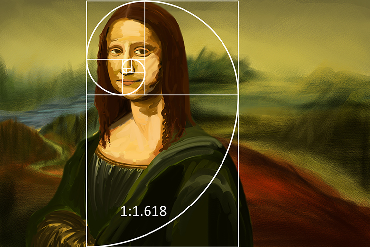 Mona Lisa with Golden spiral