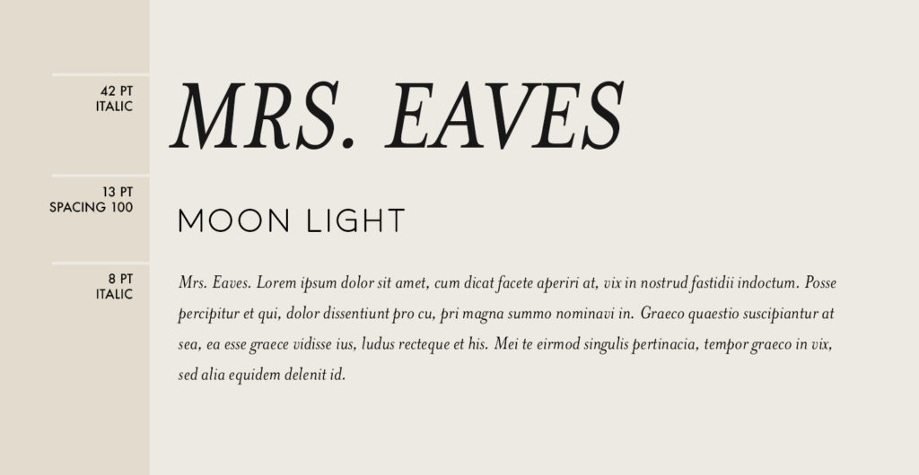 mrs eaves