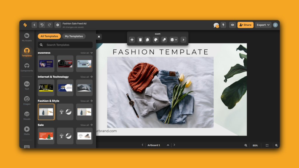 simplified_fashion template