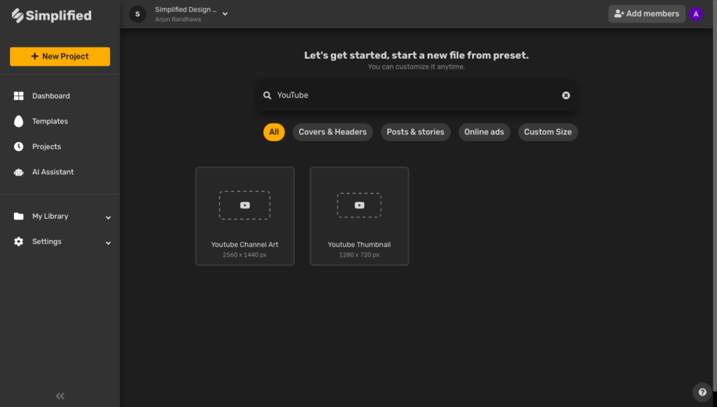youtube channel art tip
