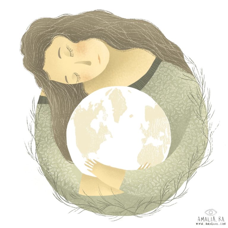 Amalia Restrepo's illustration of earth