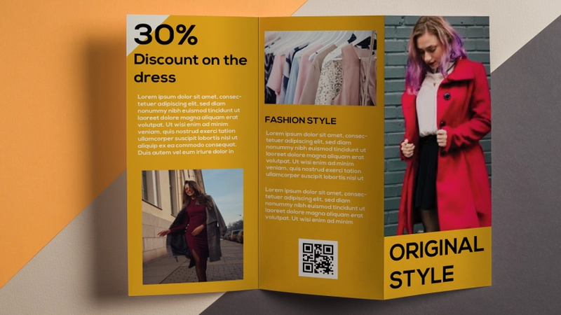 fashion shop discount brochure example