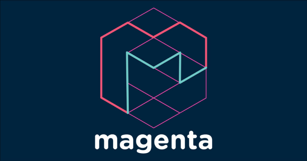 Logo of Magenta: AI art generating tool