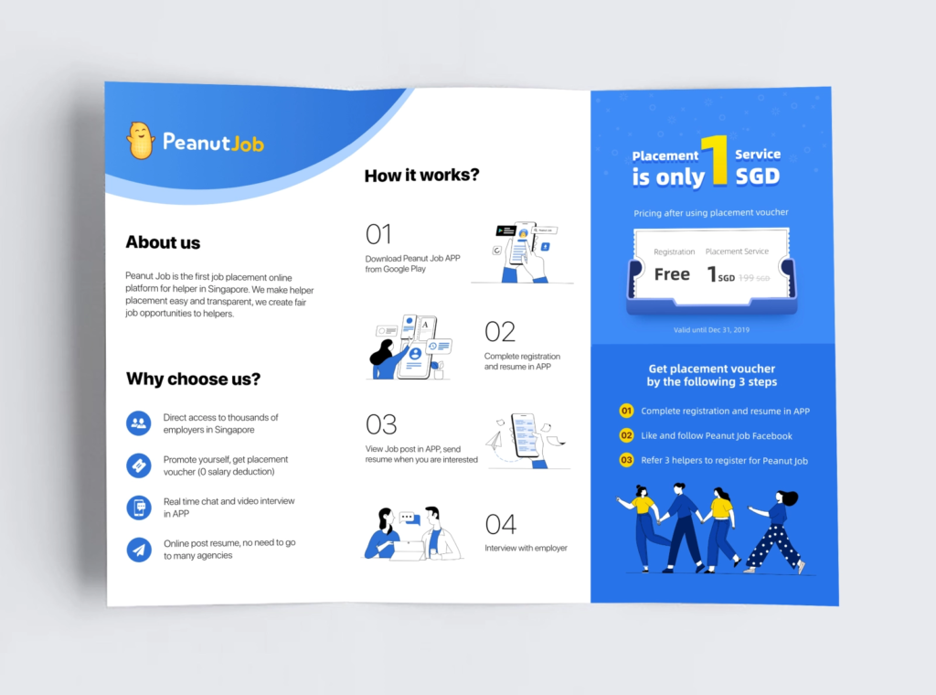 peanut job brochure example