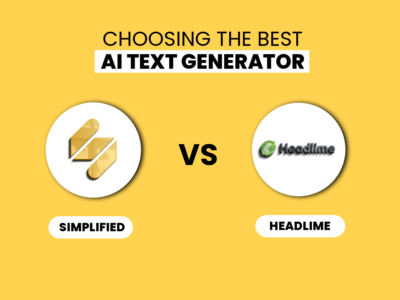 Choosing the best AI Text Generator: Headlime (8 paid annually) vs Simplified (Free Forever)