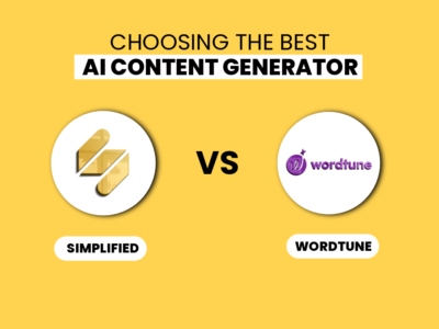 Choosing the Best AI Text Generator: Simplified (Free Forever) vs Wordtune (9.88 paid annually)