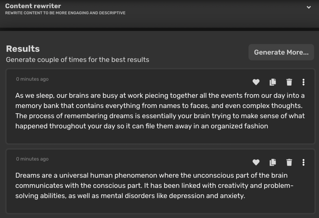 content rewriter example-about sleep