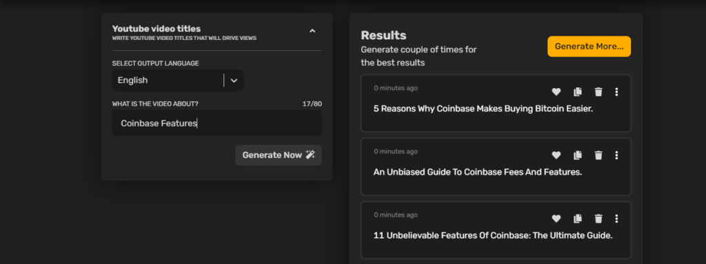 youtube title-coinbase example