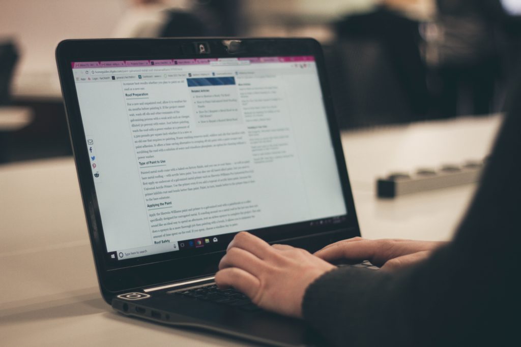 person typing-facebook ad primary text person typing-facebook ad primary text